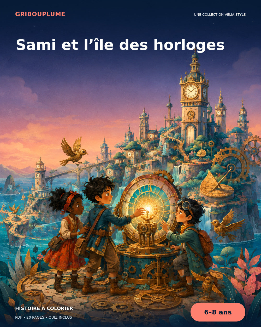 Couverture de Sami et l’île des horloges