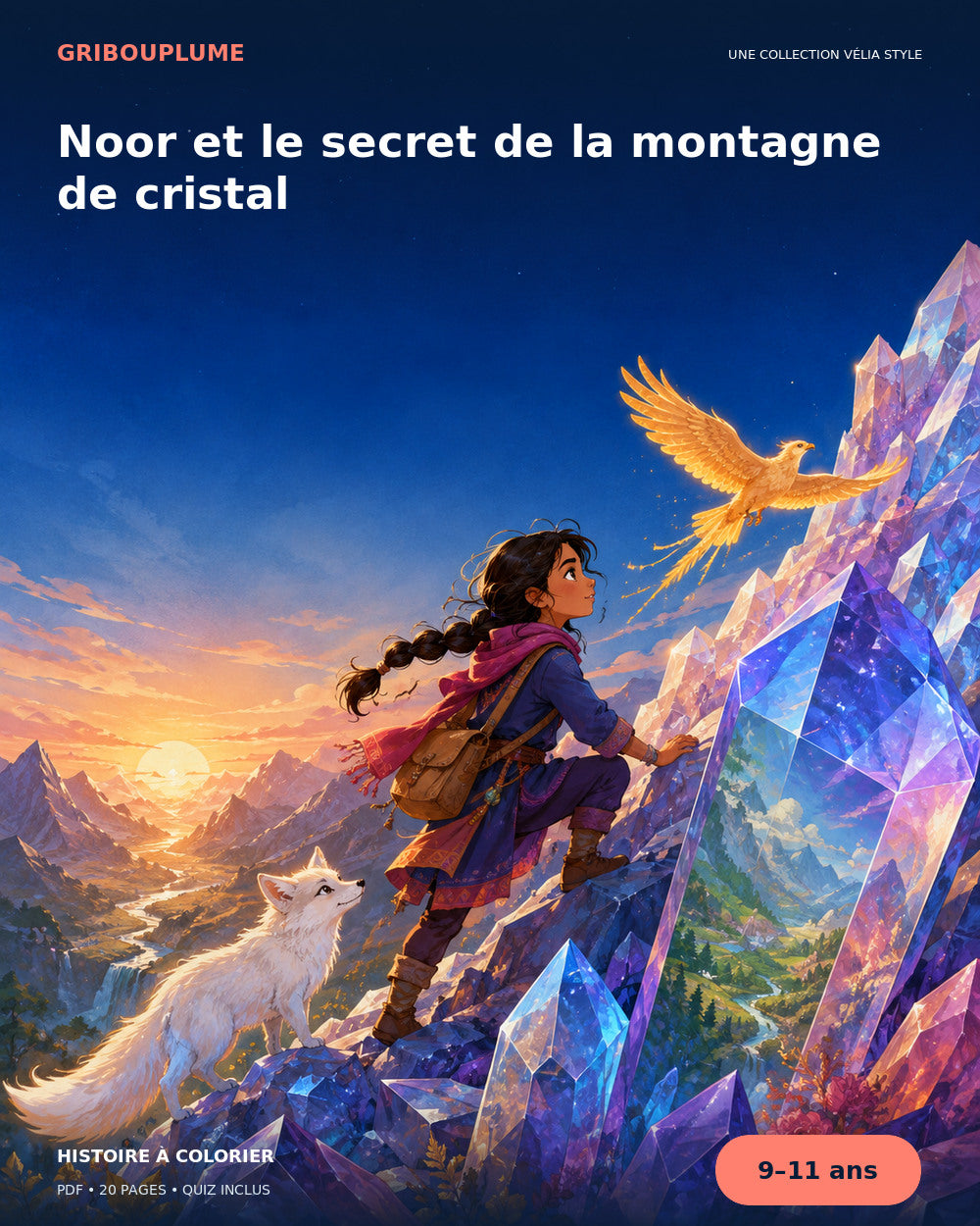 Couverture de Noor et le secret de la montagne de cristal