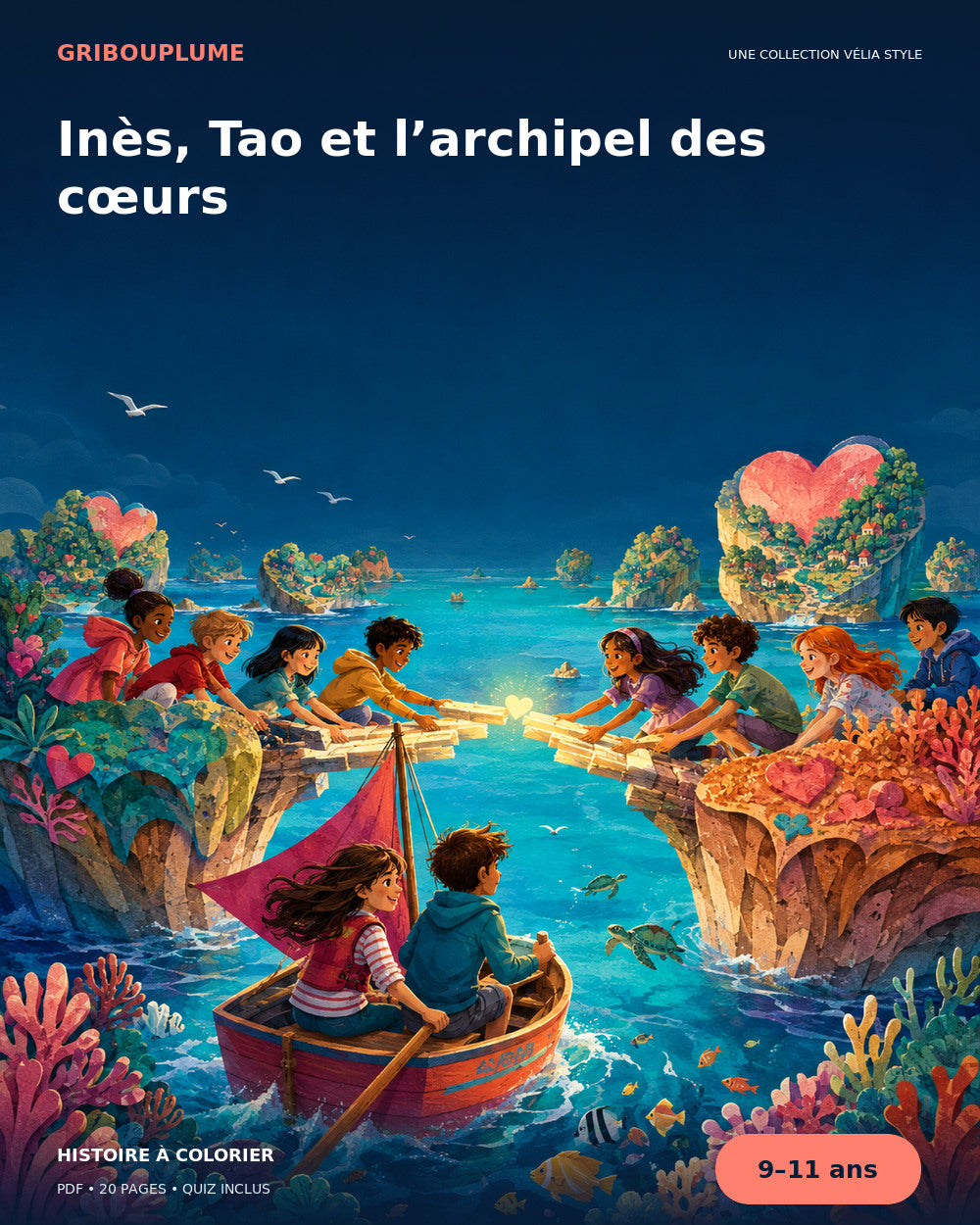 Couverture de Inès, Tao et l’archipel des cœurs