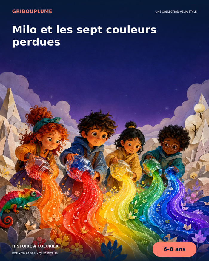 Couverture de Milo et les sept couleurs perdues