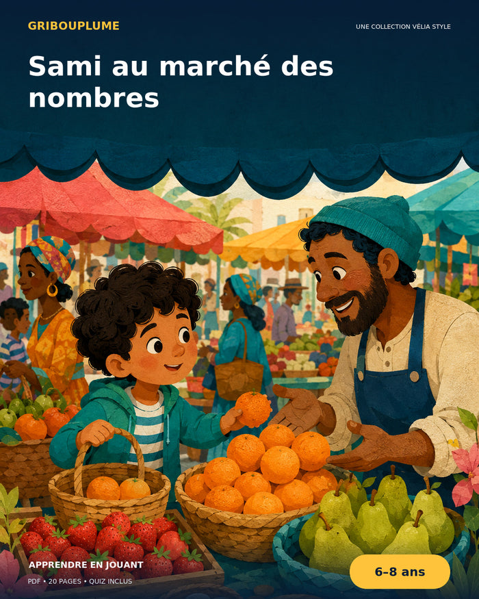 Couverture de Sami au marché des nombres