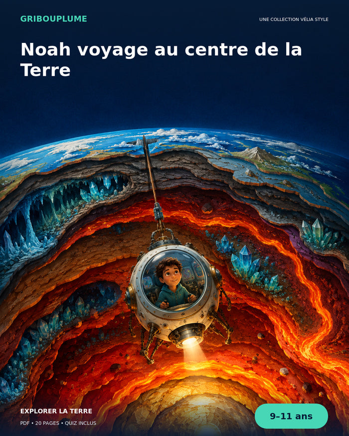 Couverture de Noah voyage au centre de la Terre