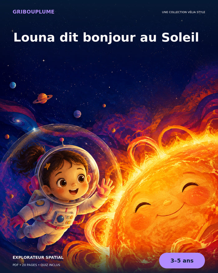 Couverture de Louna dit bonjour au Soleil