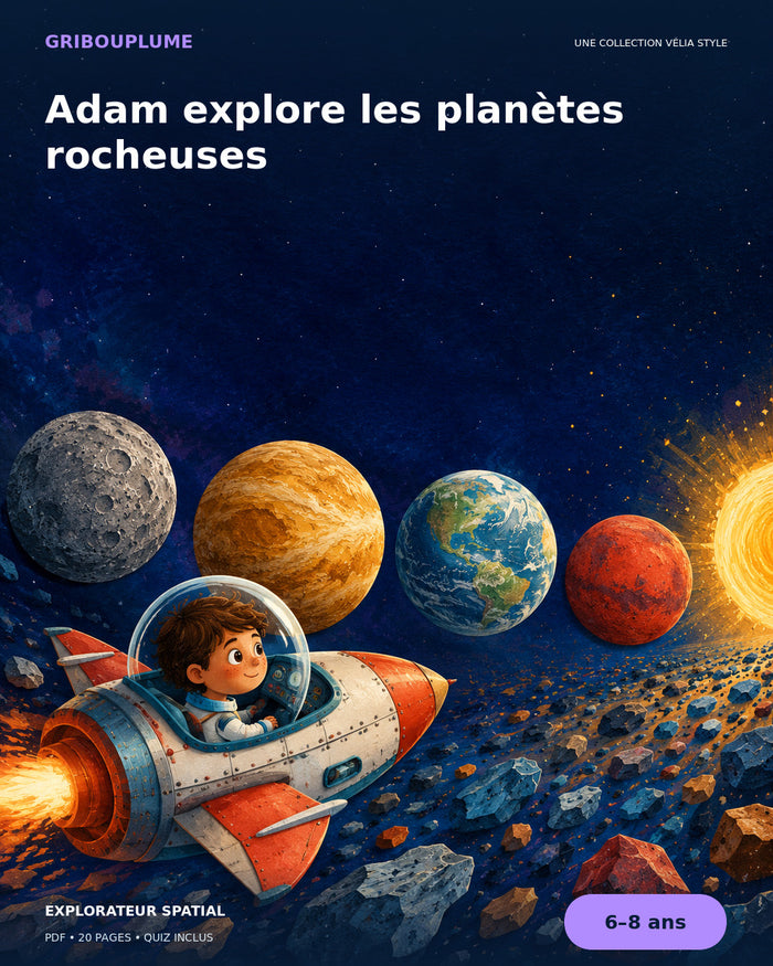 Couverture de Adam explore les planètes rocheuses