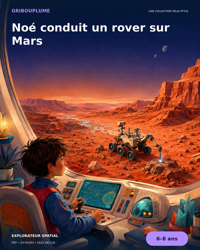 Couverture de Noé conduit un rover sur Mars