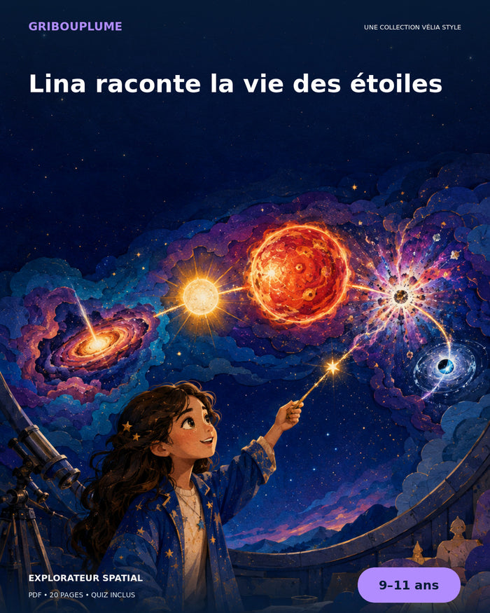 Couverture de Lina raconte la vie des étoiles